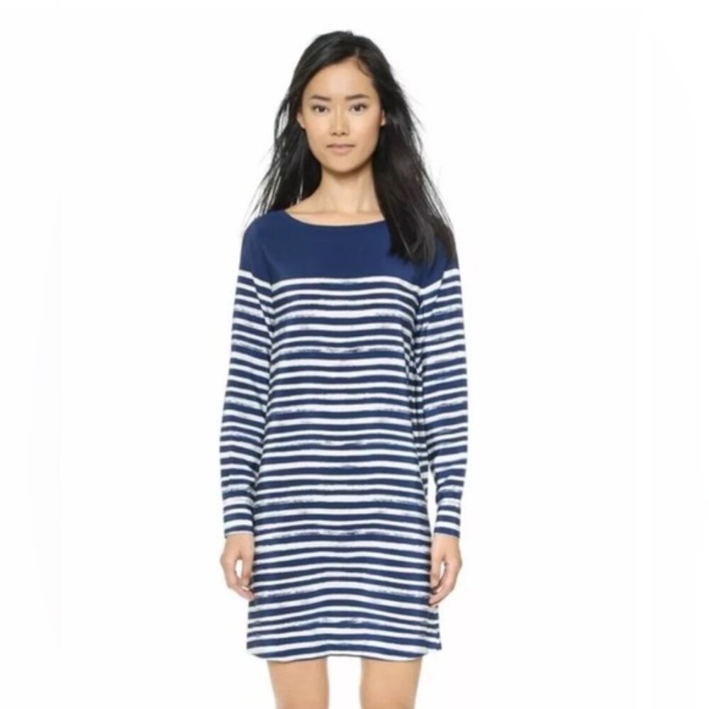 Vince 100% Silk Marker Striped Dress